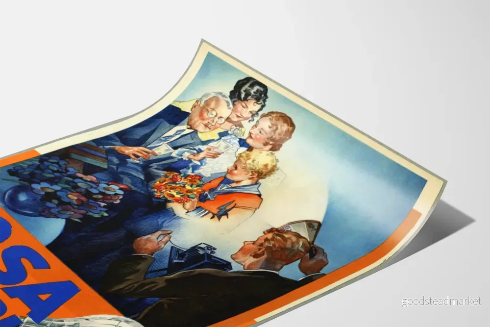 Vintage reklamposter OSA Vacublitz - Retro väggdekoration - Bild 3
