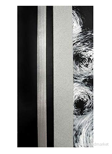 Dekorativ växtplatta mix svart/silver, 3 halvvaxplattor, ca 200 x 50 0,5 mm och en vaxremsa, för modellering dekoration av ljus 4016490829980