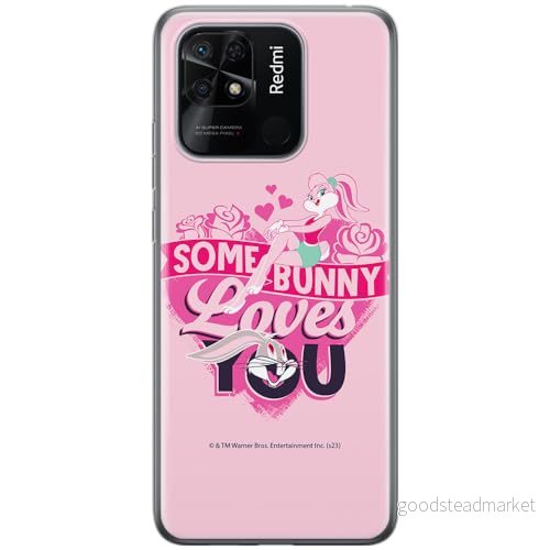 ERT GROUP mobiltelefonfodral för Xiaomi REDMI 10C originalt och officiellt licensierat Looney Tunes mönster Lola & Bugs 002 anpassad till formen på mobiltelefonen, fodral tillverkad av TPU plast 5905795134136
