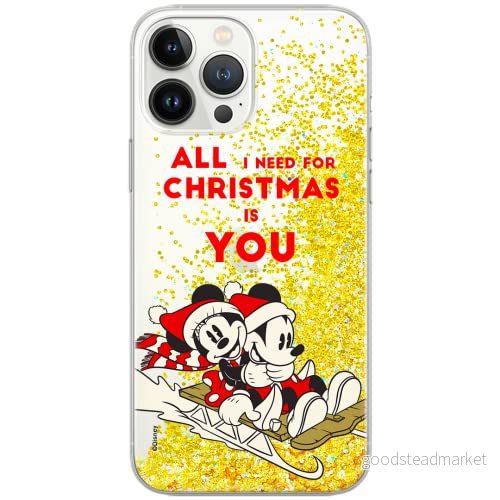 ERT GROUP mobiltelefonfodral för Apple Iphone 5/5S/SE originalt och officiellt licensierat Disney mönster Mickey & Minnie 015 anpassad till formen på mobiltelefonen, med glitter overflow effekt 5903932087888
