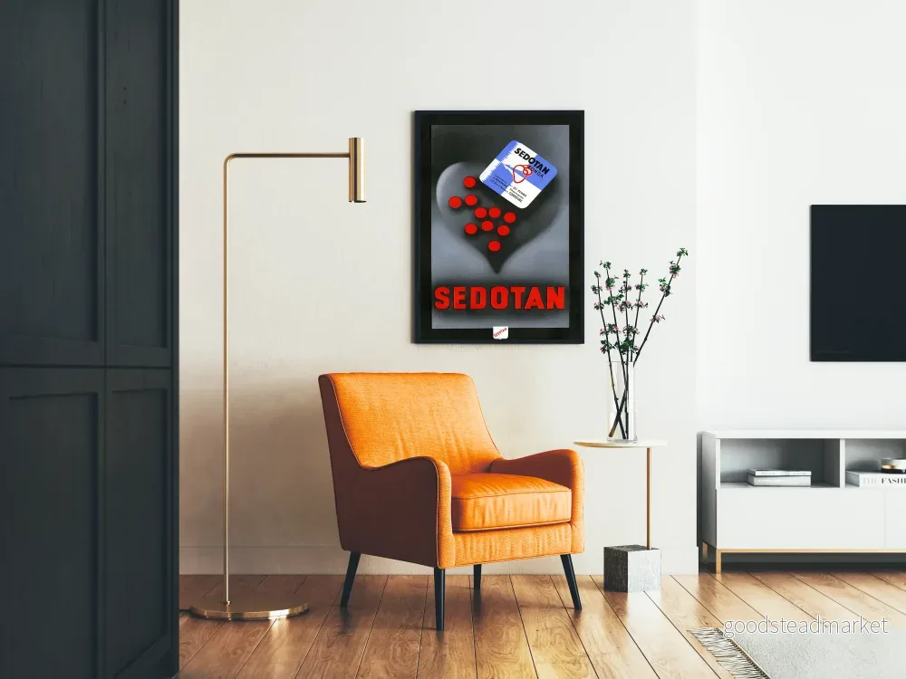 Vintage poster för väggdekoration Sedotan med röda pastiller - Bild 2