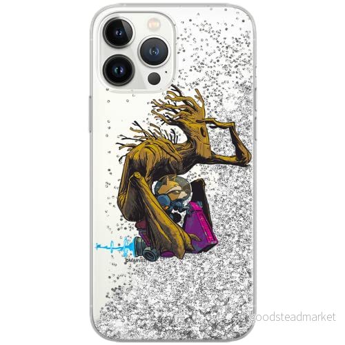 ERT GROUP mobiltelefonfodral för Apple Iphone 12/12 PRO originalt och officiellt licensierat Marvel mönster Guardians of the Galaxy 004, med glitter overflow effekt 5903040377017