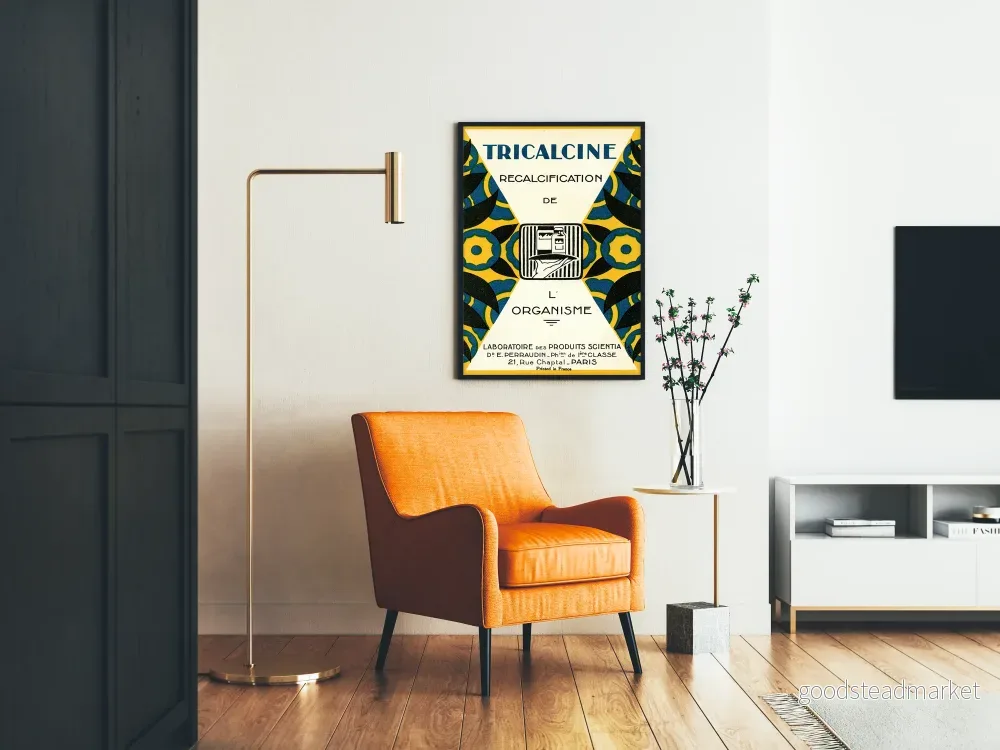 Vintageposter Tricalcine - Retro vetenskaplig väggdekoration - Bild 2