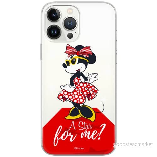 ERT GROUP mobiltelefonfodral för Apple Iphone 6/6S originalt och officiellt licensierat Disney mönster Minnie 044 Vit optimalt anpassad till formen på mobiltelefonen, gedeeltelijk transparant 5902980564983