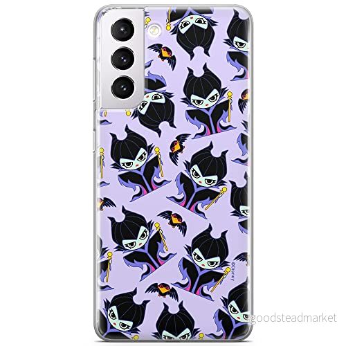 ERT GROUP mobiltelefonfodral för Samsung S21 originalt och officiellt licensierat Disney mönster Maleficent 004 optimalt anpassad till formen på mobiltelefonen, fodral tillverkad av TPU plast 5905131487070
