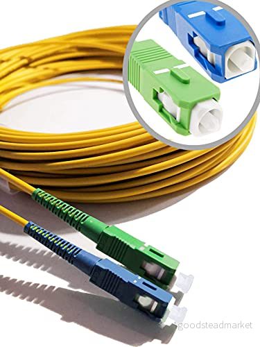 Elfcam® Fiberoptisk kabel (optisk strumpeband) SC/UPC SC/APC kompatibel med fri låda (7M) 3760325006428