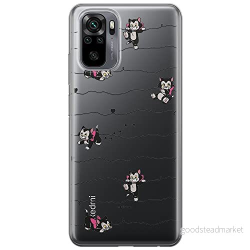 ERT GROUP mobiltelefonfodral för Xiaomi REDMI NOTE 10/ 10S originalt och officiellt licensierat Disney mönster Cat Figaro 001 optimalt anpassad till formen på mobiltelefonen, gedeeltelijk transparant 5903537181028