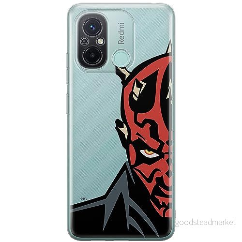 ERT GROUP mobiltelefonfodral för Xiaomi REDMI 12C/ 11A originalt och officiellt licensierat Star Wars mönster Darth Maul 003 anpassad till formen på mobiltelefonen, gedeeltelijk transparant 5905511841706