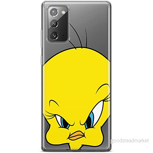 ERT GROUP mobiltelefonfodral för Samsung GALAXY NOTE 20 originalt och officiellt licensierat Looney Tunes mönster Tweety 002 optimalt anpassad till formen på mobiltelefonen, gedeeltelijk transparant 5903932034479