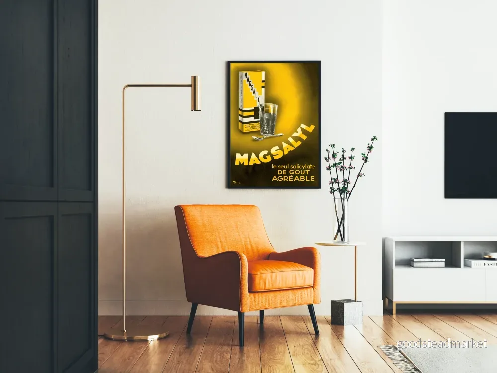 Vintage reklamposter Magsalyl - Retro väggdekoration - Bild 2