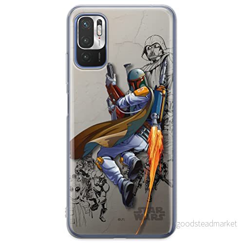 ERT GROUP mobiel telefoonhoesje voor Xiaomi REDMI NOTE 10 5G / POCO M3 PRO origineel en officieel erkend Star Wars patroon Boba Fett 003, hoesje is gemaakt van TPU 5904805616747