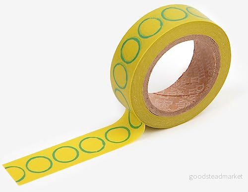 Dailylike Maskeringstejp washi stämpel klistermärke 15mm.x10m. 8809459929571