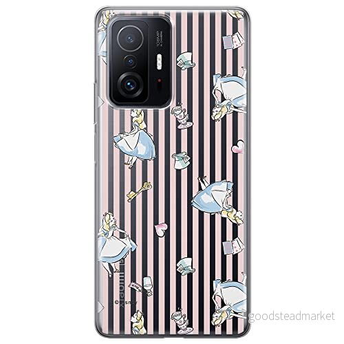 ERT GROUP mobiltelefonfodral för Xiaomi 11T 5G / PRO originalt och officiellt licensierat Disney mönster Alice 001 optimalt anpassad till formen på mobiltelefonen, gedeeltelijk transparant 5904805551796
