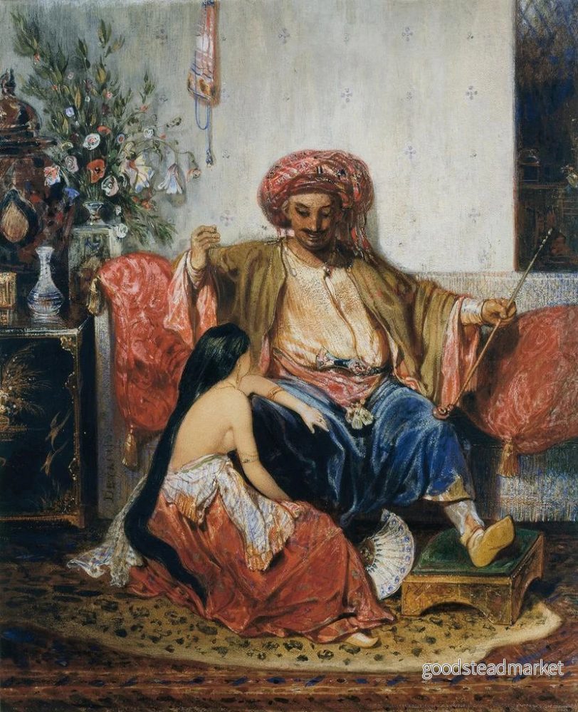 Målning Le favori du pacha - Alexandre-Gabriel Decamps | Konsttryck - Bild 2