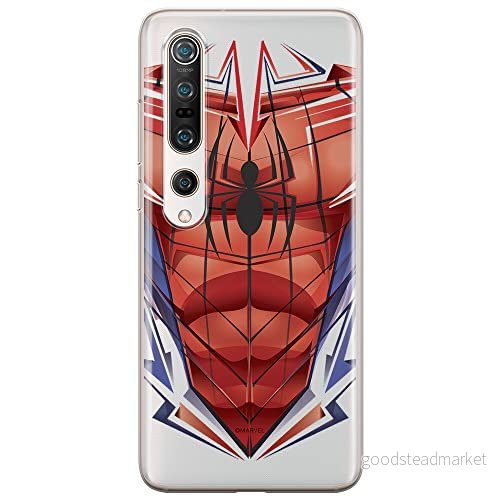 ERT GROUP mobiltelefonfodral för Xiaomi MI 10 / PRO originalt och officiellt licensierat Marvel mönster Spider Man 005 optimalt anpassad till formen på mobiltelefonen, gedeeltelijk transparant 5903537177687