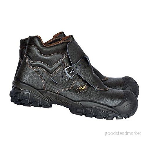 Cofra NT050 000.W46 NEW TAGO UK S3 SRC säkerhetsstövlar, Svart/Brun, Storlek 46 8023796340541