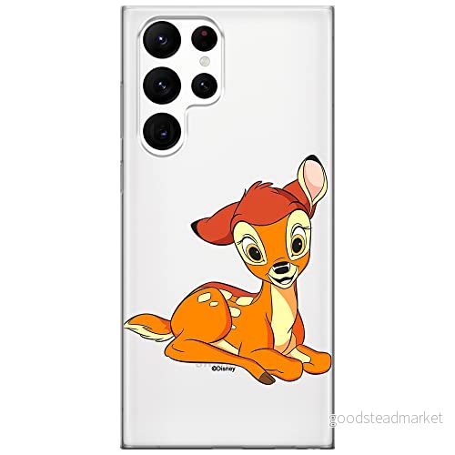 ERT GROUP mobiltelefonfodral för Samsung S22 ULTRA originalt och officiellt licensierat Disney mönster Bambi 016 optimalt anpassad till formen på mobiltelefonen, gedeeltelijk transparant 5905131166449