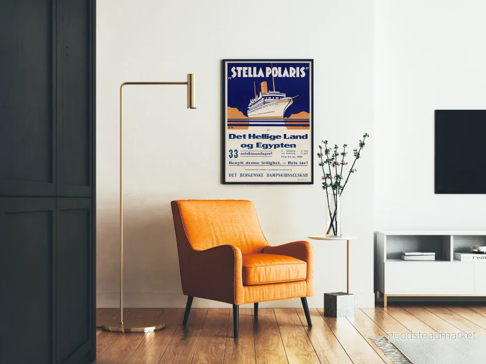 Vintageposter Stella Polaris - Kryssning till Egypten och Heliga Landen - Bild 2