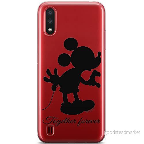 ERT GROUP mobiltelefonfodral för Samsung A01 originalt och officiellt licensierat Disney mönster Mickey 005 optimalt anpassad till formen på mobiltelefonen, gedeeltelijk transparant 5904805424588