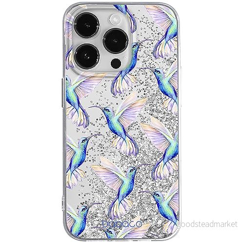 ERT GROUP mobiltelefonfodral för Apple Iphone 14 PRO MAX originalt och officiellt licensierat Babaco mönster Hummingbird 002 anpassad till formen på mobiltelefonen, med glitter overflow effekt 5905511593285
