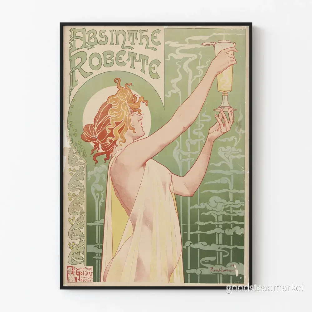 Art Nouveau-Poster Absint Robette – Vintage väggdekoration
