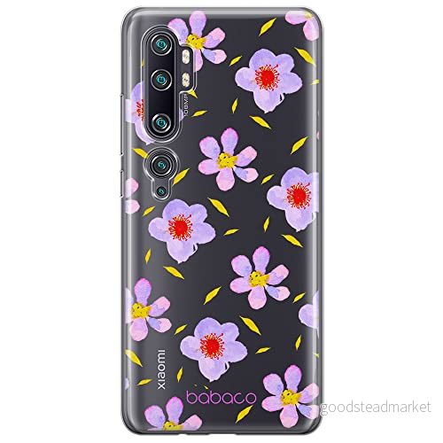 ERT GROUP mobiltelefonfodral för Xiaomi MI NOTE 10 / PRO originalt och officiellt licensierat Babaco mönster Flowers 022 anpassad till formen på mobiltelefonen, gedeeltelijk transparant 5903932651799
