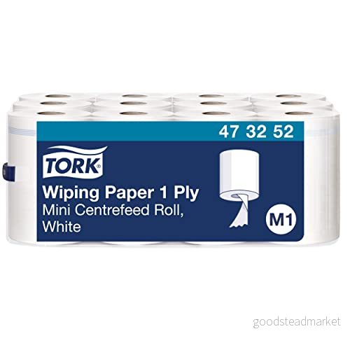 Tork 556000 dispenser för ett ark toalettpapper, vit 8710499089746