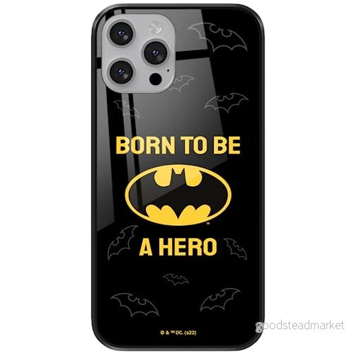 ERT GROUP mobiltelefonfodral för Apple Iphone 13 originalt och officiellt licensierat DC mönster Batman 058 tillverkad av härdat glas, skyddsfodral 5905131537355