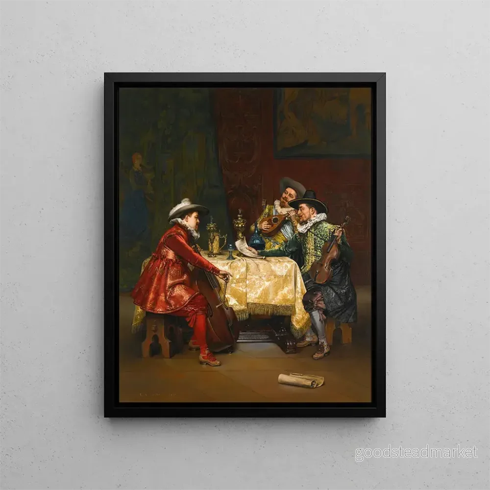 Målning La répétition – Adolphe Alexandre Lesrel | Konsttryck