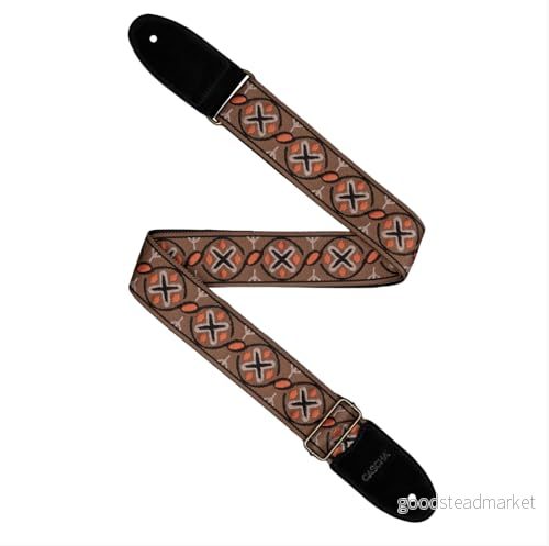 CASCHA ukulele rem, vegansk justerbar och bekväm ukulelerem gjord av miljövänliga material, hållbar elegant, passar alla ukuleler, perfekt för spelare kors 4026929930941