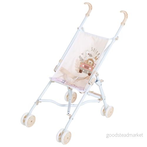 COLORBABY, Walking Wallet, Leksaksvagn, Design Fällstol Paraply, 27 x 53 56 cm, Leksaksflickor, Imitation Set för lek och promenader dockor (44997) 8412842449978