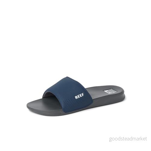 Reef Herrar one slide sandal, Marinblå vit, 43 EU 195333161549