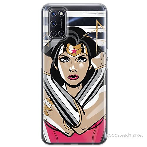 ERT GROUP mobiltelefonfodral för Oppo A92/ A72/ A52 originalt och officiellt licensierat DC mönster Wonder Woman 003 optimalt anpassad till formen på mobiltelefonen, gedeeltelijk transparant 5903040210574