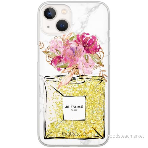 ERT GROUP mobiltelefonfodral för Apple Iphone 13 MINI originalt och officiellt licensierat Babaco mönster Perfume 006 optimalt anpassad till formen på mobiltelefonen, med glitter overflow effekt 5905131121677