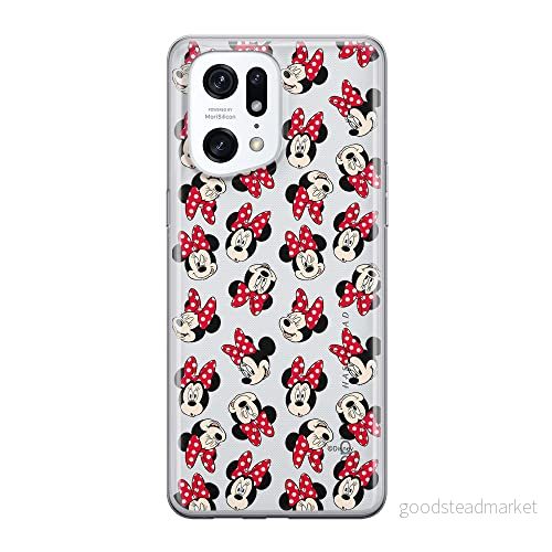 ERT GROUP mobiltelefonfodral för Oppo FIND X5 PRO originalt och officiellt licensierat Disney mönster Minnie 001 optimalt anpassad till formen på mobiltelefonen, gedeeltelijk transparant 5905511407797