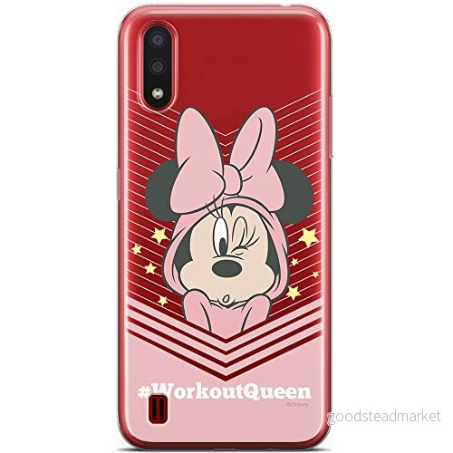 ERT GROUP mobiltelefonfodral för Samsung A01 originalt och officiellt licensierat Disney mönster Minnie 053 optimalt anpassad till formen på mobiltelefonen, gedeeltelijk transparant 5904805425462
