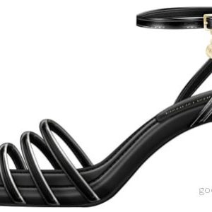Armani Exchange Dalia, trippelband, ankelrem Heeled Sandal, svart, 38,5 EU, 38.5 EU 8057970787716 Armani Exchange Dalia, trippelband, ankelrem Heeled Sandal, svart, 38,5 EU, 38.5 EU 8057970787716