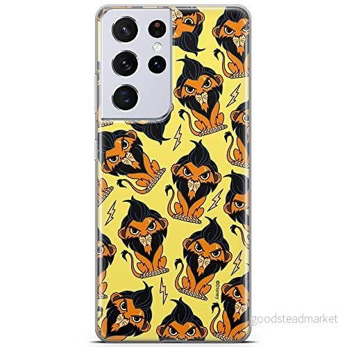 ERT GROUP mobiltelefonfodral för Samsung S21 ULTRA originalt och officiellt licensierat Disney mönster Scar 002 optimalt anpassad till formen på mobiltelefonen, fodral tillverkad av TPU plast 5905131445391