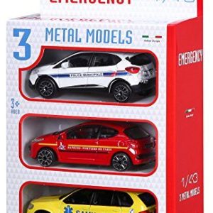 Bburago 30009 Police brandfordon, slumpmässigt paket med 3 fordon 4893993300099 Bburago 30009 Police brandfordon, slumpmässigt paket med 3 fordon 4893993300099