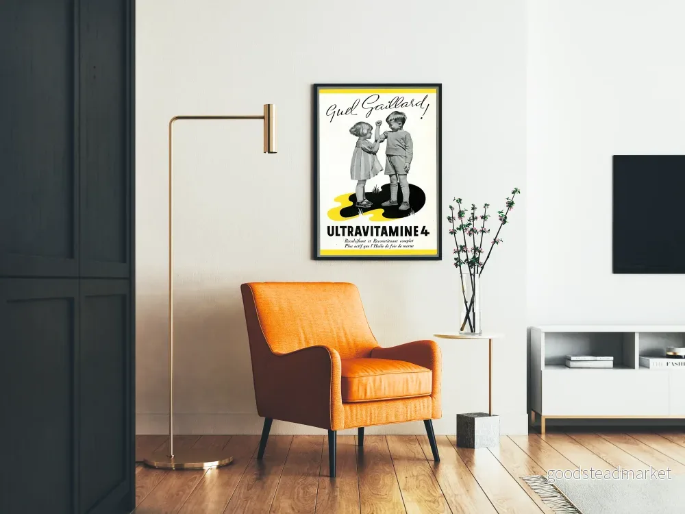 Vintageposter Ultraviamine 4 - Retro väggdekoration för barn - Bild 2