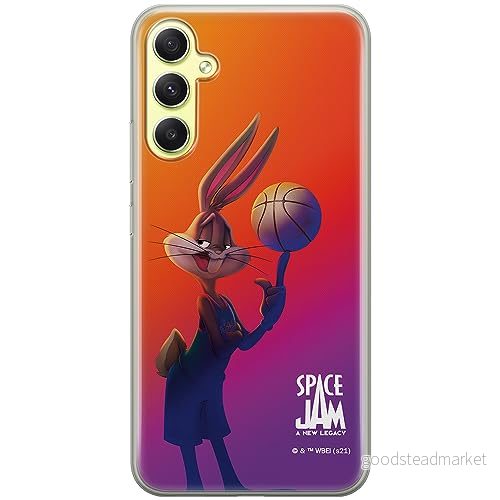 ERT GROUP mobiltelefonfodral för Samsung A34 5G originalt och officiellt licensierat Looney Tunes mönster Space Jam 010 optimalt anpassad till formen på mobiltelefonen, fodral tillverkad av TPU plast 5905511788025