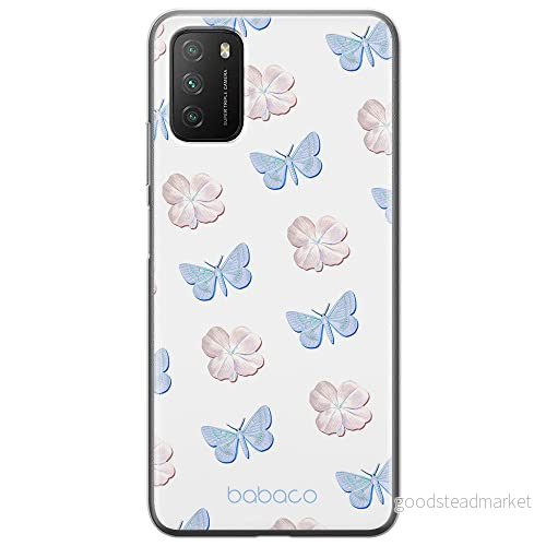 ERT GROUP mobiltelefonfodral för Xiaomi REDMI 9T/ POCO M3 originalt och officiellt licensierat Babaco mönster Flowers 043 anpassad till formen på mobiltelefonen, fodral tillverkad av TPU plast 5905131322937