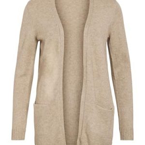 Vila Kvinnlig Kofta Basic – Beige (Natural Melange) 5713781255495 Vila Kvinnlig Kofta Basic – Beige (Natural Melange) 5713781255495