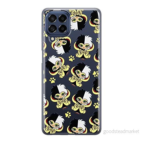 ERT GROUP mobiltelefonfodral för Samsung M53 5G originalt och officiellt licensierat Disney mönster Cruella 007 optimalt anpassad till formen på mobiltelefonen, gedeeltelijk transparant 5905511388225