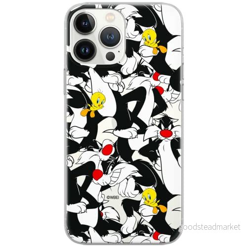 ERT GROUP mobiltelefonfodral för Samsung A71 originalt och officiellt licensierat Looney Tunes mönster Sylvester & Tweety 004 Vit anpassad till formen på mobiltelefonen, gedeeltelijk transparant 5903537535609