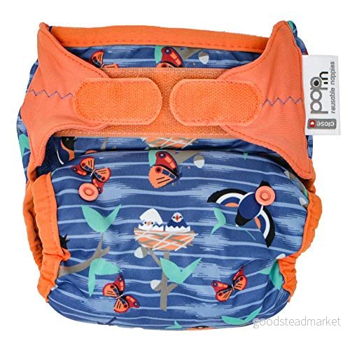 Close Caboo Nappy Wrap, V2 Twilight Garden återanvändbar blöja med babus insats 3 16 kg, 1 st. 5060461259664