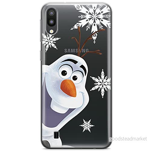 ERT GROUP mobiltelefonfodral för Samsung M10 originalt och officiellt licensierat Disney mönster Olaf 002 optimalt anpassad till formen på mobiltelefonen, gedeeltelijk transparant 5904805460470
