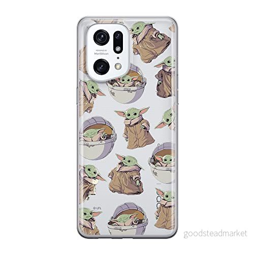 ERT GROUP mobiltelefonfodral för Oppo FIND X5 PRO originalt och officiellt licensierat Star Wars mönster Baby Yoda 028 optimalt anpassad till formen på mobiltelefonen, gedeeltelijk transparant 5905511409920