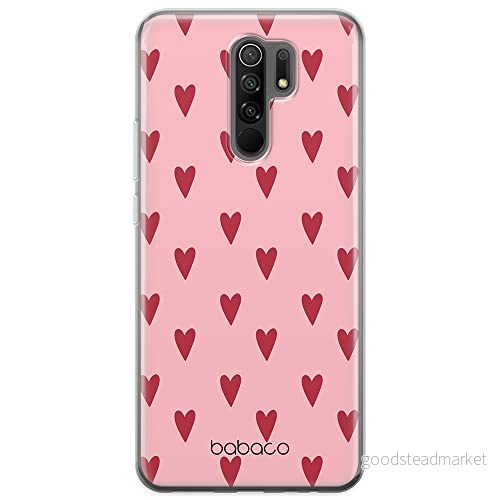 ERT GROUP mobiltelefonfodral för Xiaomi REDMI 9 originalt och officiellt licensierat Babaco mönster Hearts 004 optimalt anpassad till formen på mobiltelefonen, fodral tillverkad av TPU plast 5904805016592