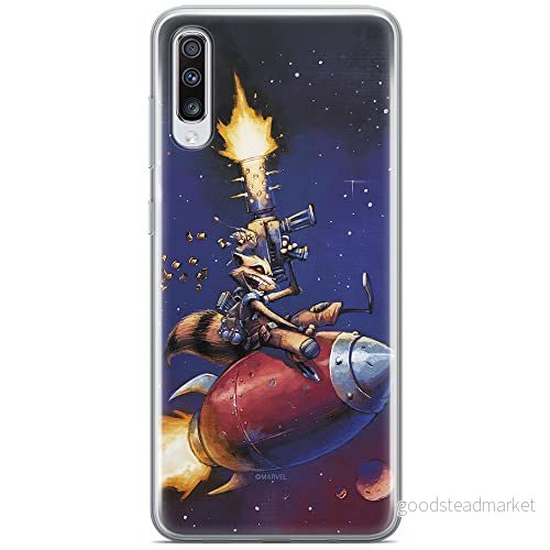 ERT GROUP mobiltelefonfodral för Samsung A70 originalt och officiellt licensierat Marvel mönster Rocket 007 optimalt anpassad till formen på mobiltelefonen, fodral tillverkad av TPU plast 5902980414400